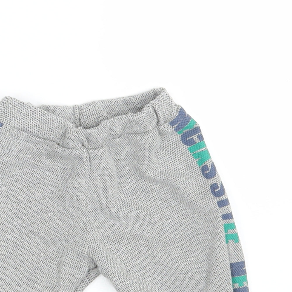 Necix's Baby Grey   Jogger Leggings Size 12-18 Months  - Waist 16in; Inside  leg 10in