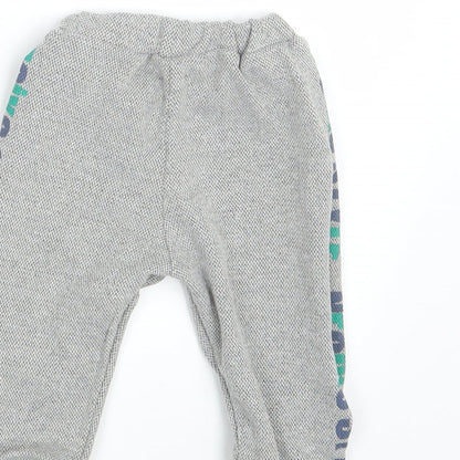 Necix's Baby Grey   Jogger Leggings Size 12-18 Months  - Waist 16in; Inside  leg 10in