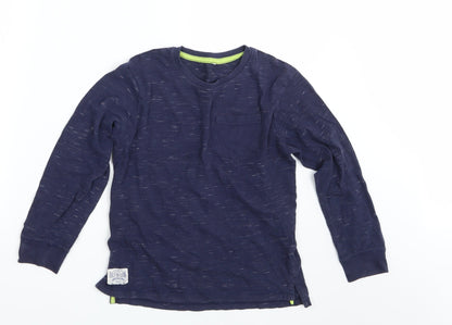 George Boys Blue Spotted  Pullover Sweatshirt Size 10-11 Years