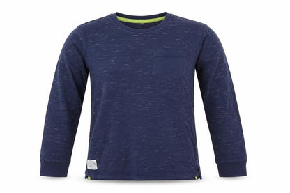 Front view of George boys’ blue spotted pullover sweatshirt, size 10-11, years