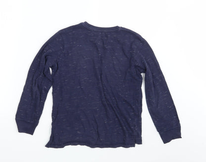 George Boys Blue Spotted  Pullover Sweatshirt Size 10-11 Years