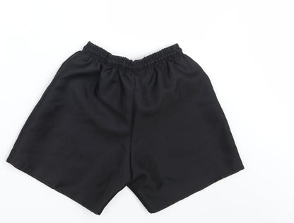 Halbro Boys Black   Sweat Shorts One Size - Royal Forest Of Dean