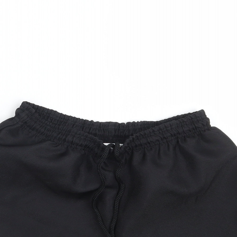 Halbro Boys Black   Sweat Shorts One Size - Royal Forest Of Dean