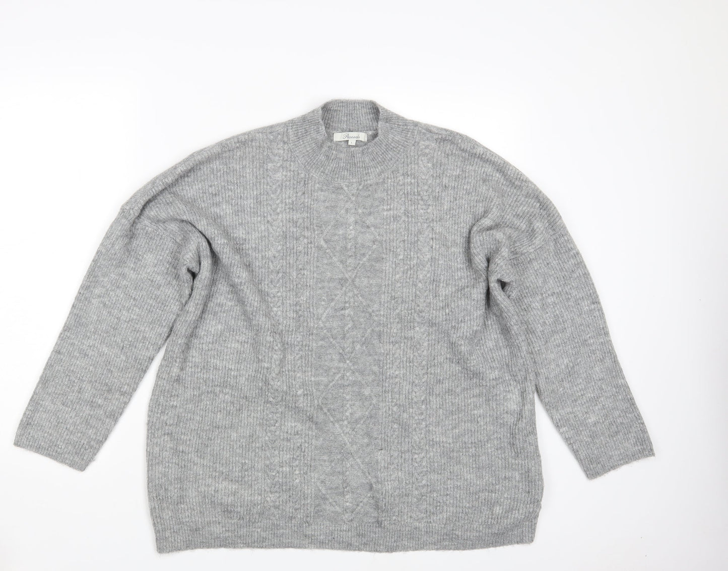 Womens UK Size L Peacocks Grey Pullover Jumper