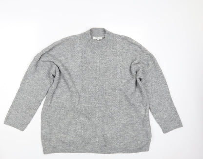 Womens UK Size L Peacocks Grey Pullover Jumper