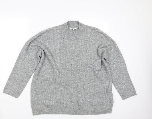 Womens UK Size L Peacocks Grey Pullover Jumper