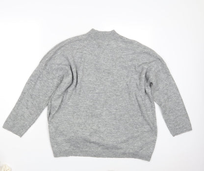 Womens UK Size L Peacocks Grey Pullover Jumper