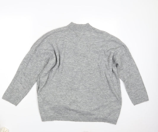 Womens UK Size L Peacocks Grey Pullover Jumper