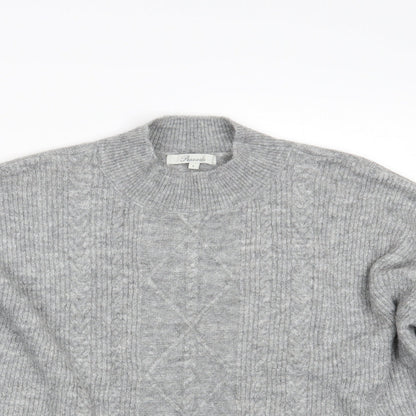 Womens UK Size L Peacocks Grey Pullover Jumper