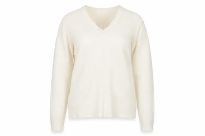 Front view of By Design PLC women’s ivory knit jumper, size L