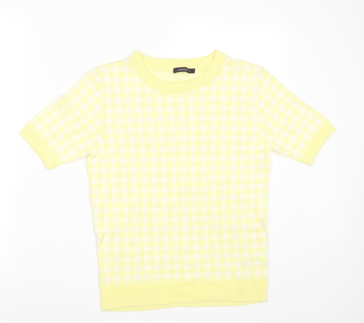 Womens UK Size 10 M&S Yellow Pullover Jumper