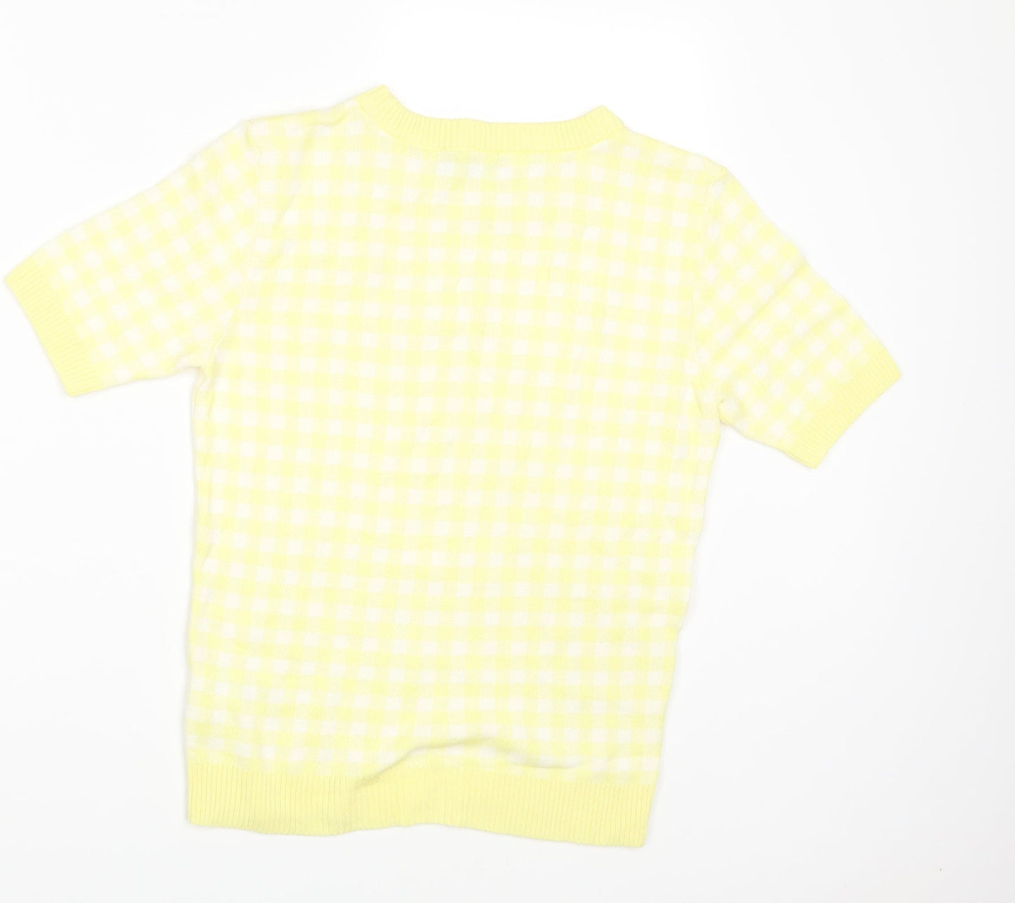 Womens UK Size 10 M&S Yellow Pullover Jumper