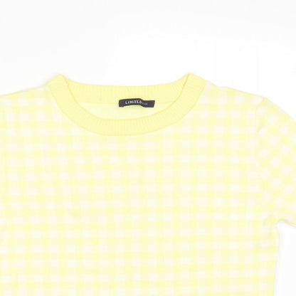 Womens UK Size 10 M&S Yellow Pullover Jumper