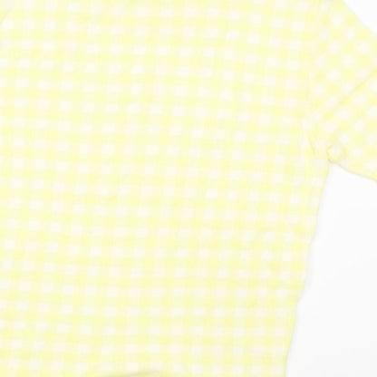 Womens UK Size 10 M&S Yellow Pullover Jumper