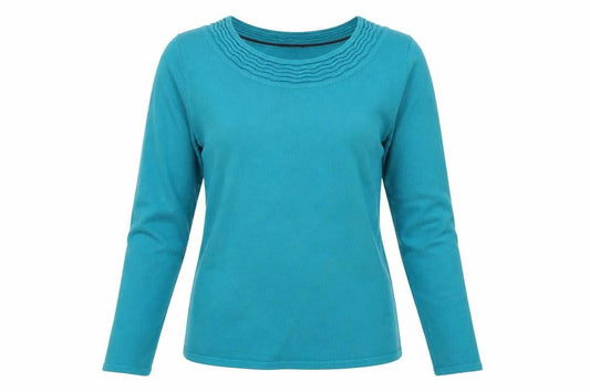 Womens UK Size XS BM Collection Blue Pullover Jumper