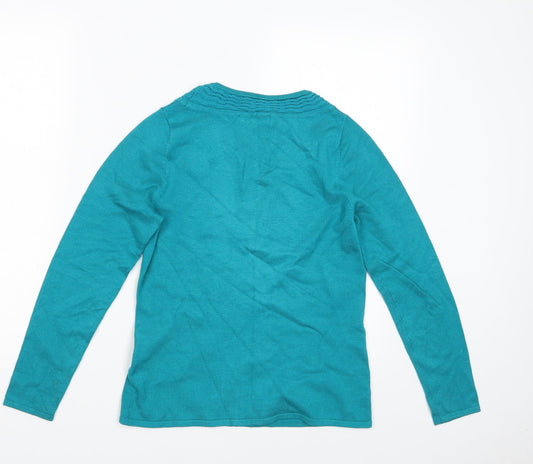 Womens UK Size XS BM Collection Blue Pullover Jumper