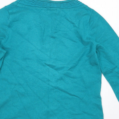 Womens UK Size XS BM Collection Blue Pullover Jumper