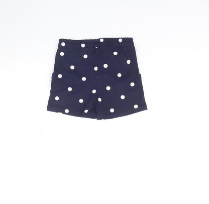 Nutmeg Girls Blue Polka Dot  Culotte Shorts Size 4 Years