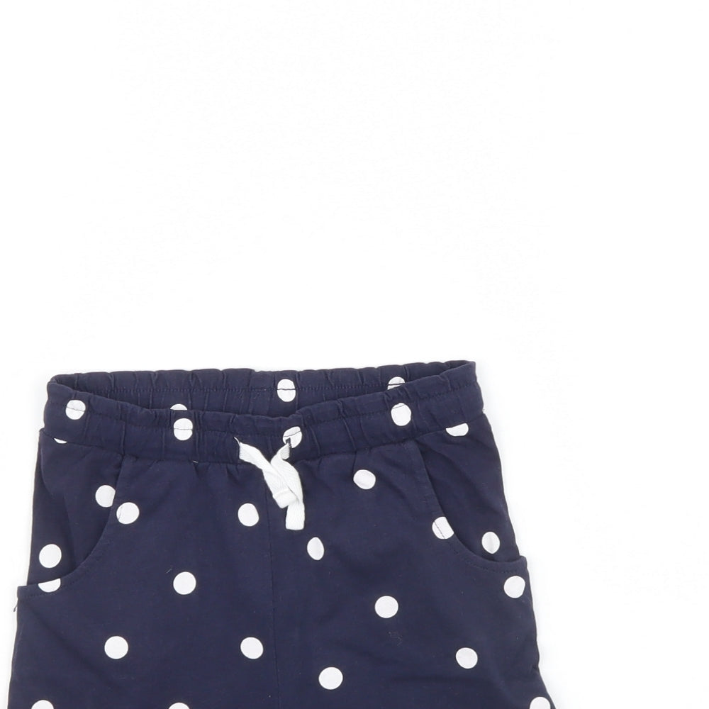 Nutmeg Girls Blue Polka Dot  Culotte Shorts Size 4 Years
