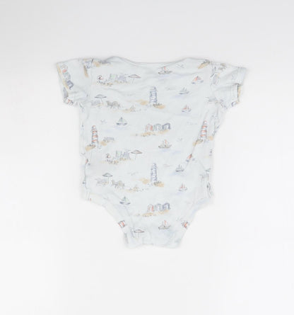 TU Baby Grey Spotted  Babygrow One-Piece Size 12 Months  - beach