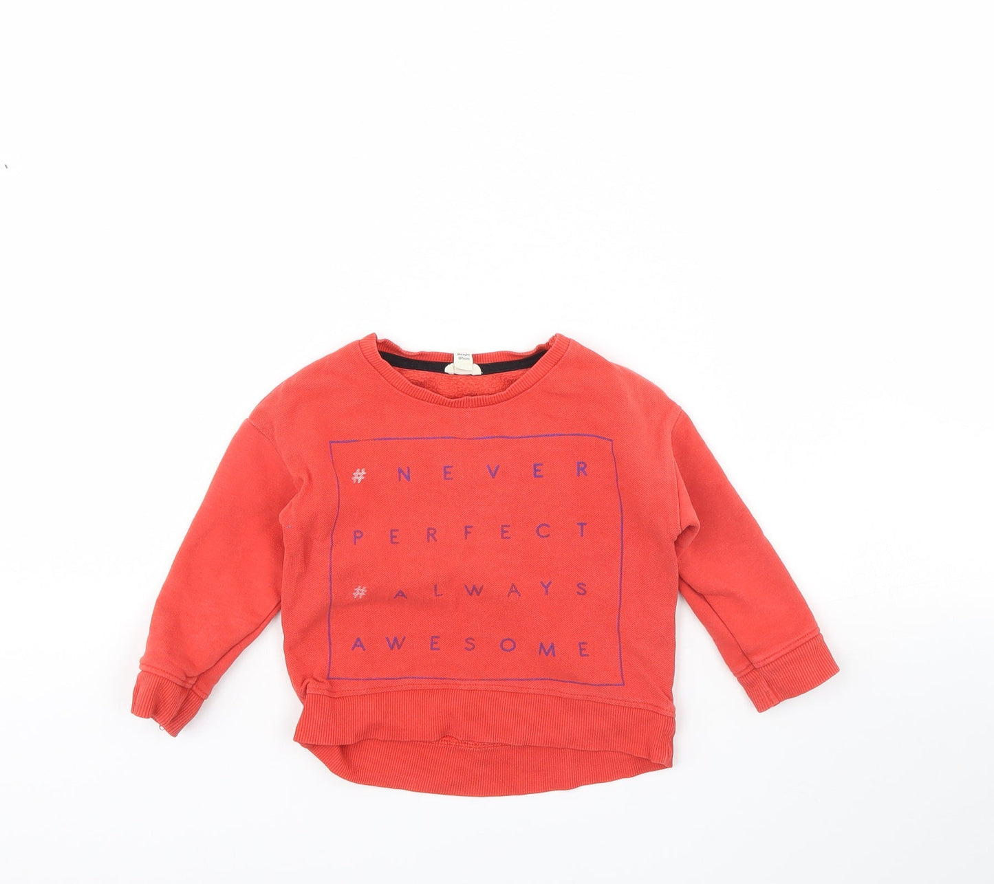 River island  Baby Red   Pullover Jumper Size 12-18 Months