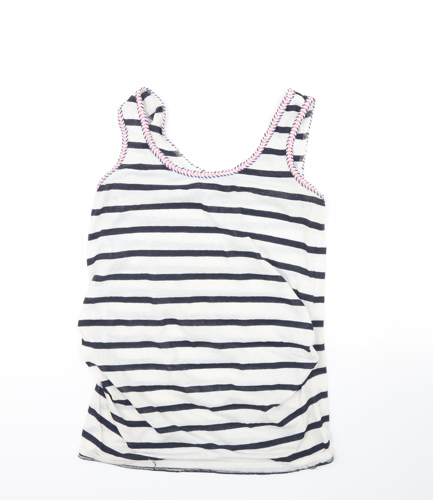 Womens UK Size 10 New Look White Basic Tank