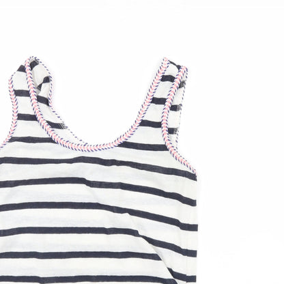 Womens UK Size 10 New Look White Basic Tank