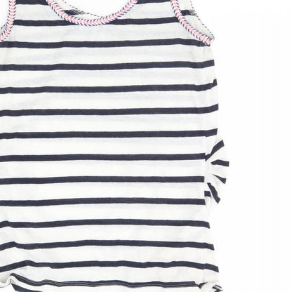 Womens UK Size 10 New Look White Basic Tank