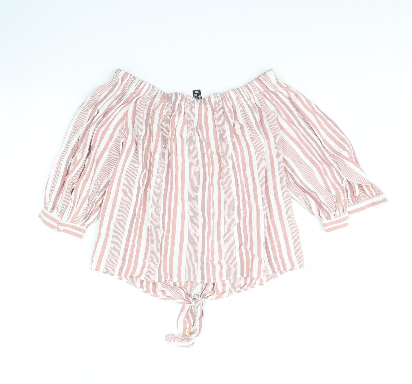 Womens UK Size 8 New Look Pink Basic Blouse