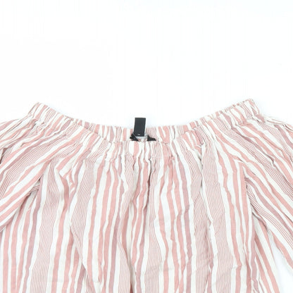 Womens UK Size 8 New Look Pink Basic Blouse
