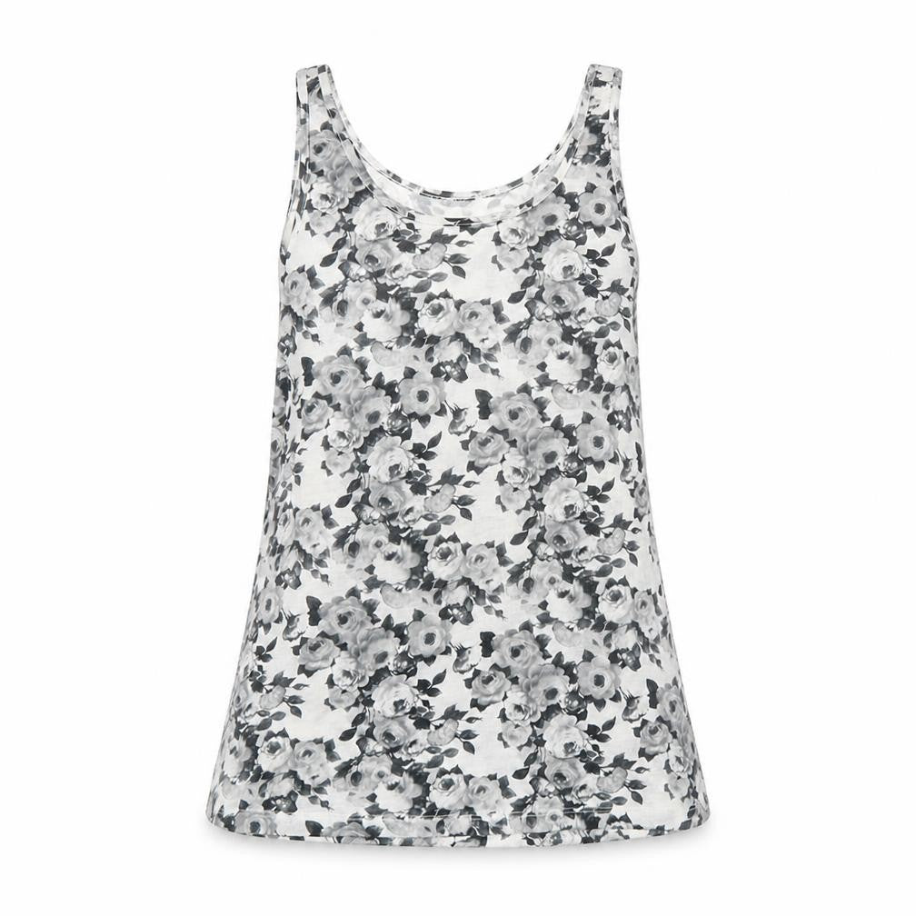 Womens UK Size 10 Topshop Grey Basic Tank