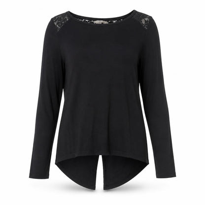 Womens UK Size 8 Peacocks Black Basic Blouse