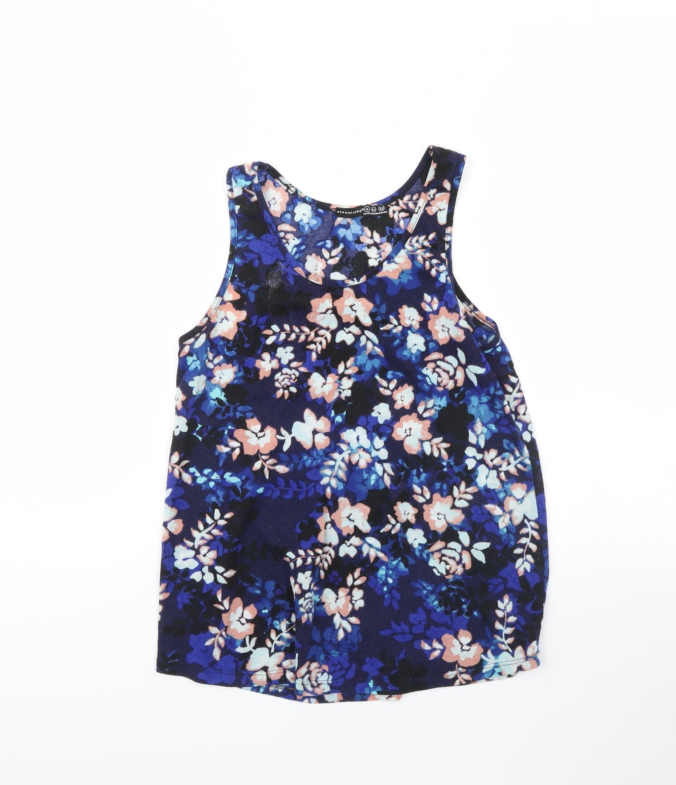 Womens UK Size 6 Atmosphere Blue Basic Tank