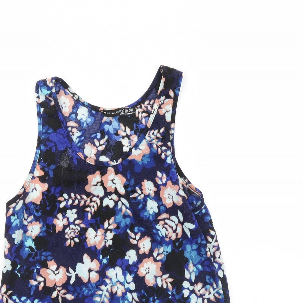 Womens UK Size 6 Atmosphere Blue Basic Tank