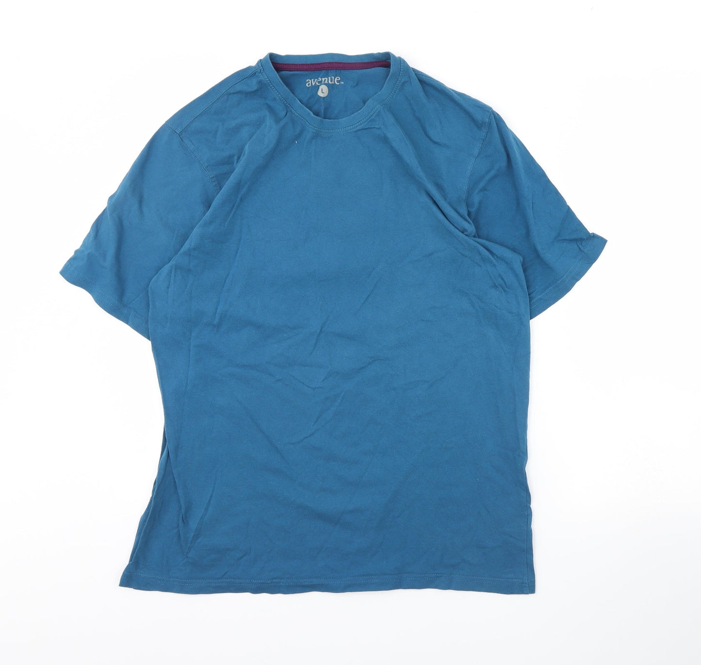 Avenue Mens Blue    T-Shirt Size L