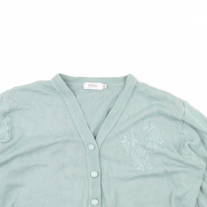 Cae Womens Green   Cardigan Jumper Size XL