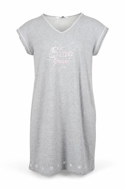 Front view of BHS women’s grey solid cami dress, size UK 12