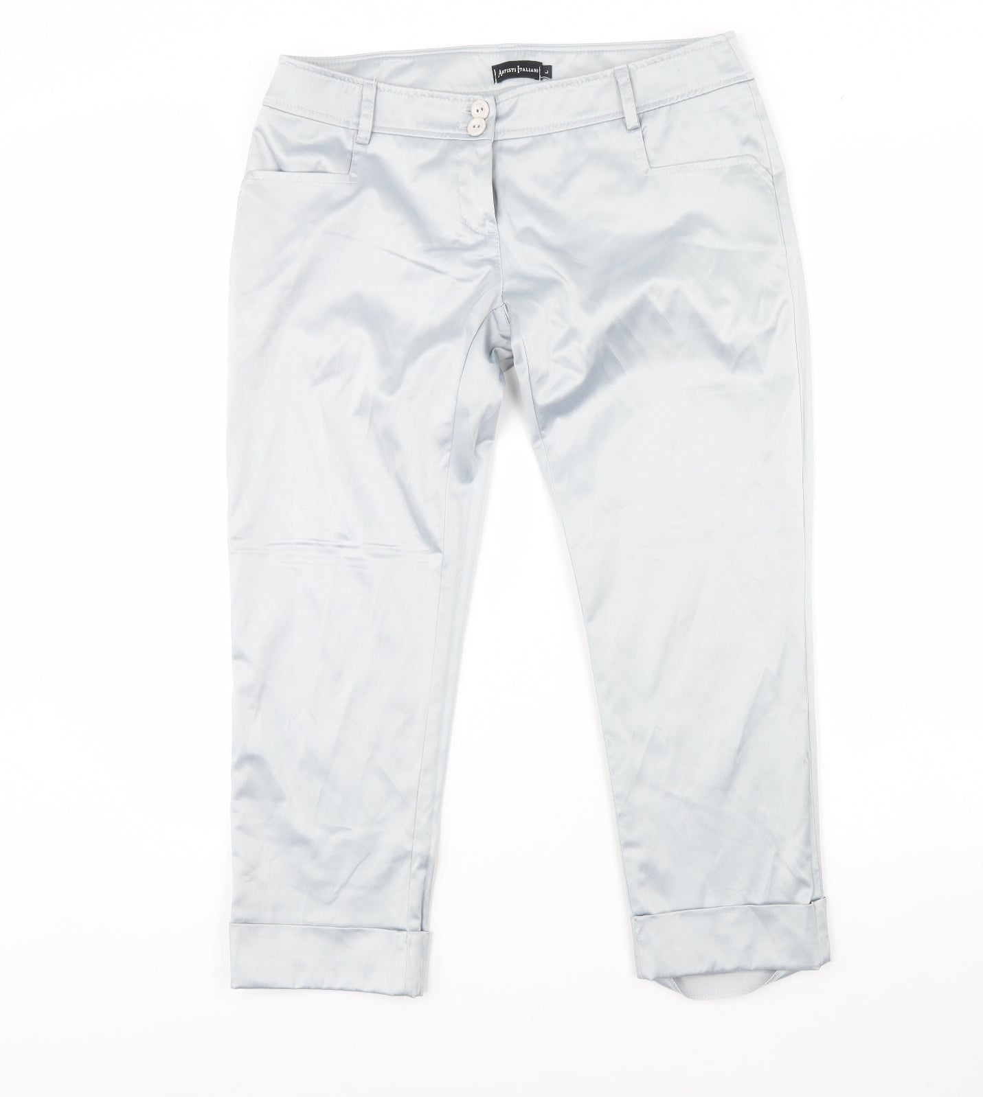 Artisti Italian Womens Blue   Trousers  Size L L27 in