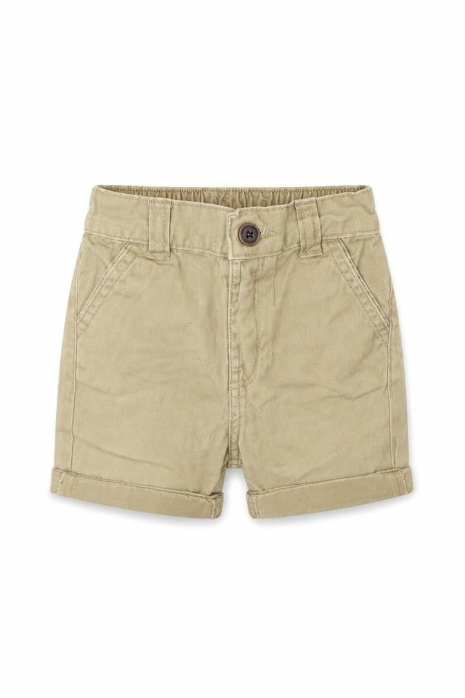 Front view of George Baby Beige Cropped Trousers, size 9, Months