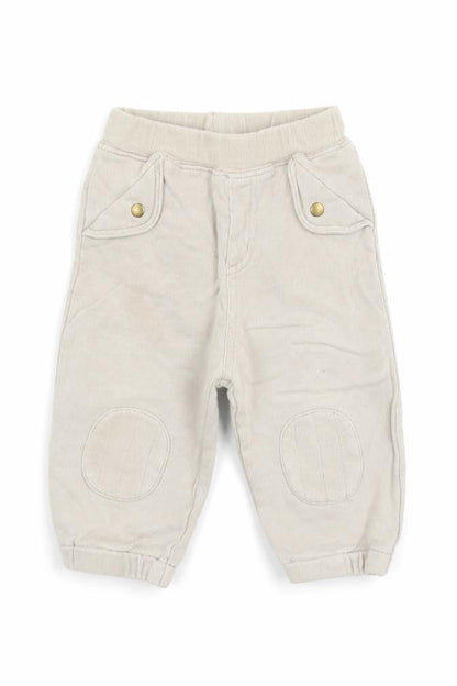 Front view of Next Baby Beige Jogger Trousers, size 9, Months