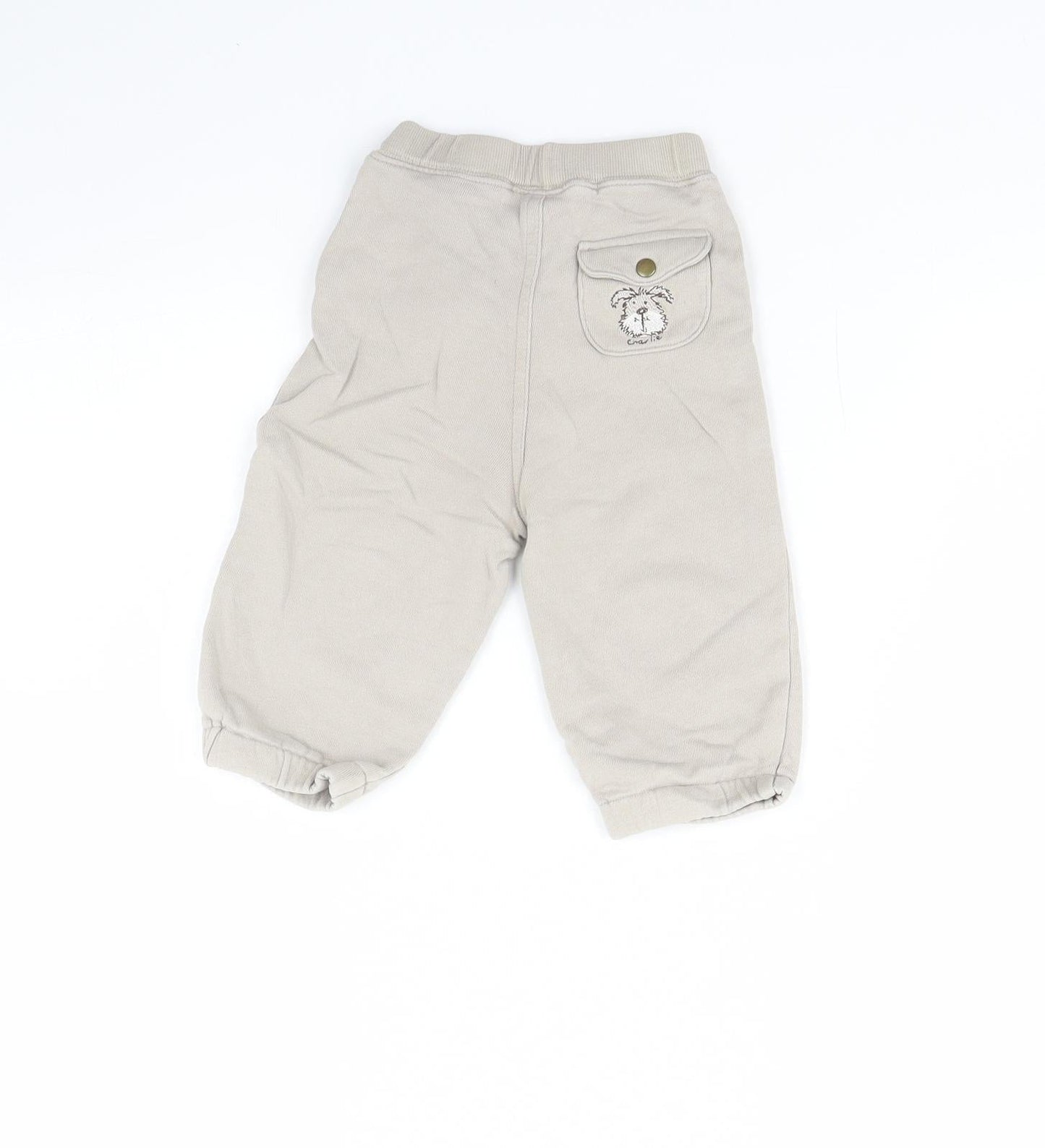 NEXT Baby Beige   Jogger Trousers Size 9 Months