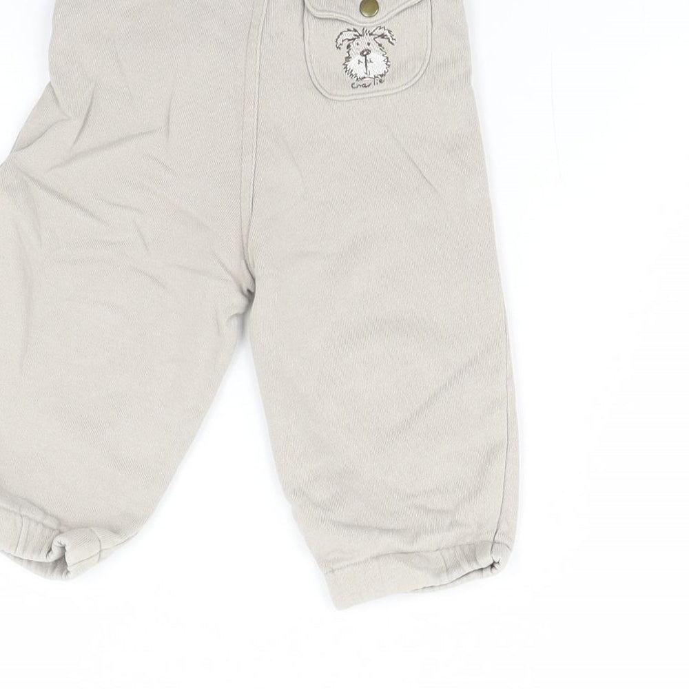 NEXT Baby Beige   Jogger Trousers Size 9 Months