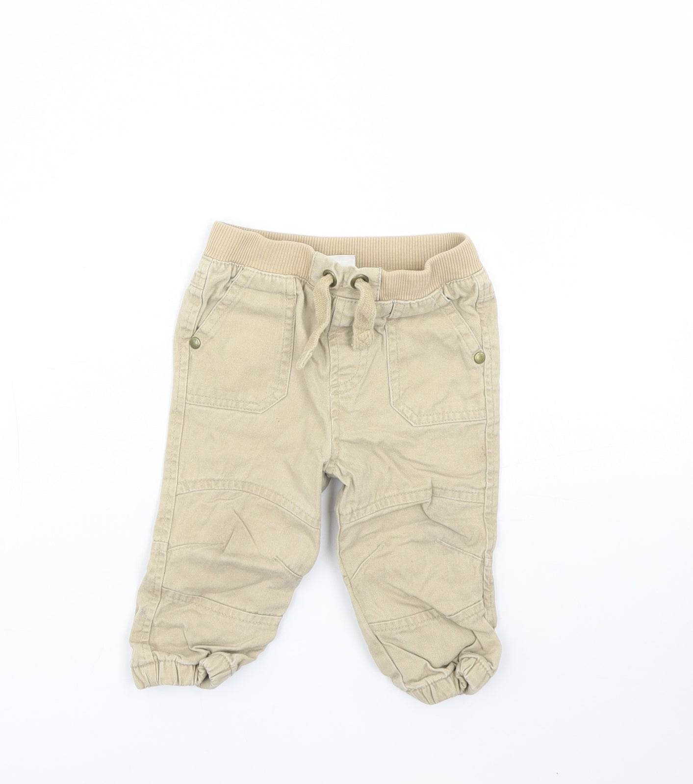 F&F Baby Beige   Capri Jeans Size 6-9 Months