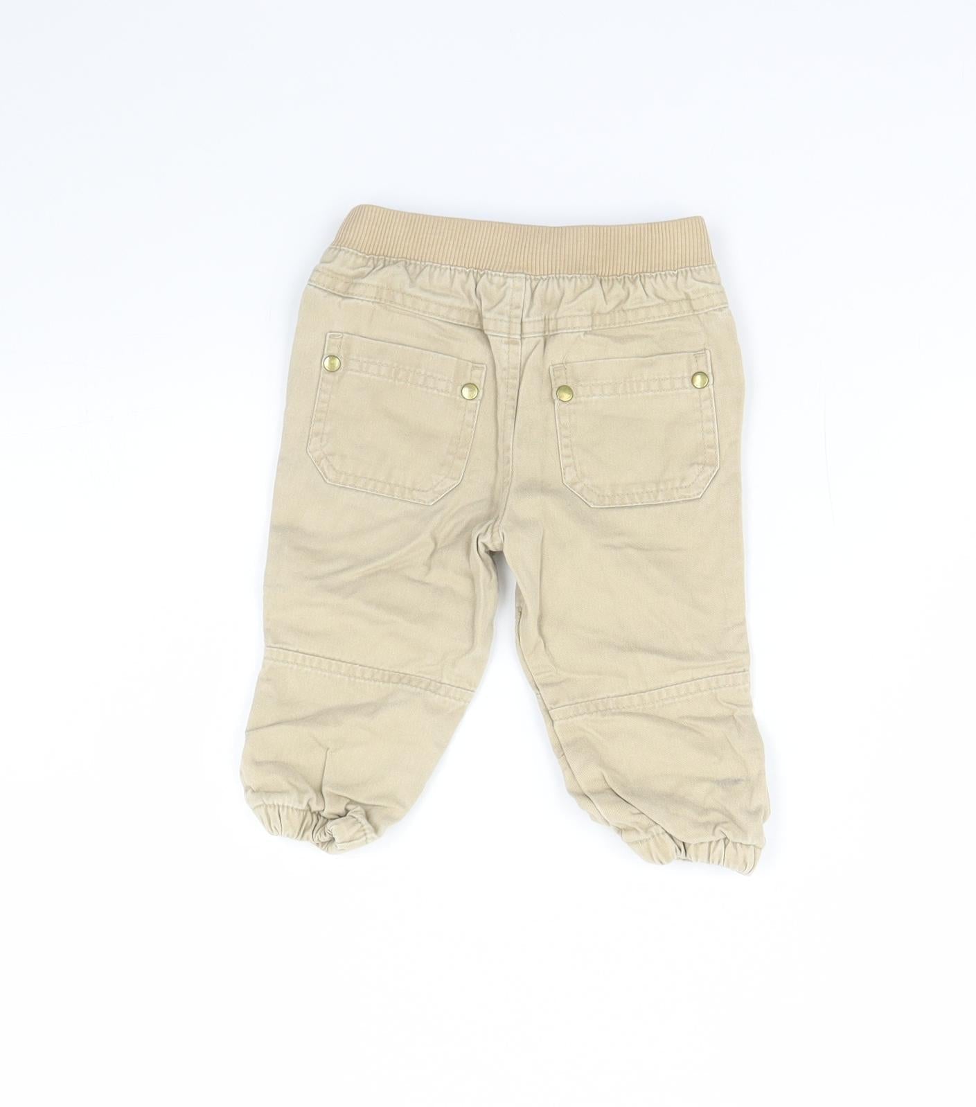 F&F Baby Beige   Capri Jeans Size 6-9 Months