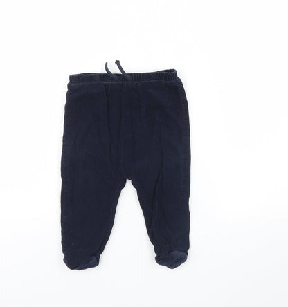 TU Baby Blue  Corduroy Jogger Trousers Size 9 Months
