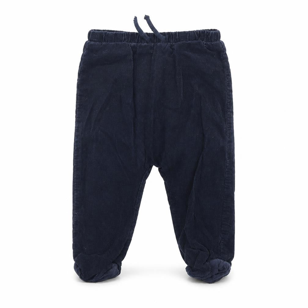Front view of Tu Baby Blue Corduroy Jogger Trousers, size 9, Months