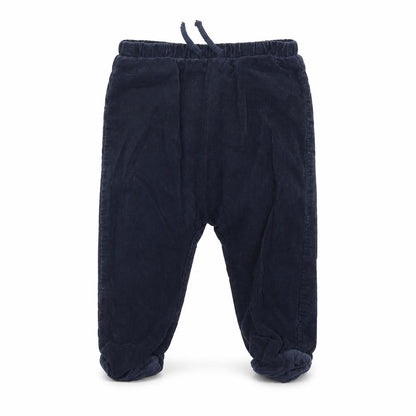 Front view of Tu Baby Blue Corduroy Jogger Trousers, size 9, Months