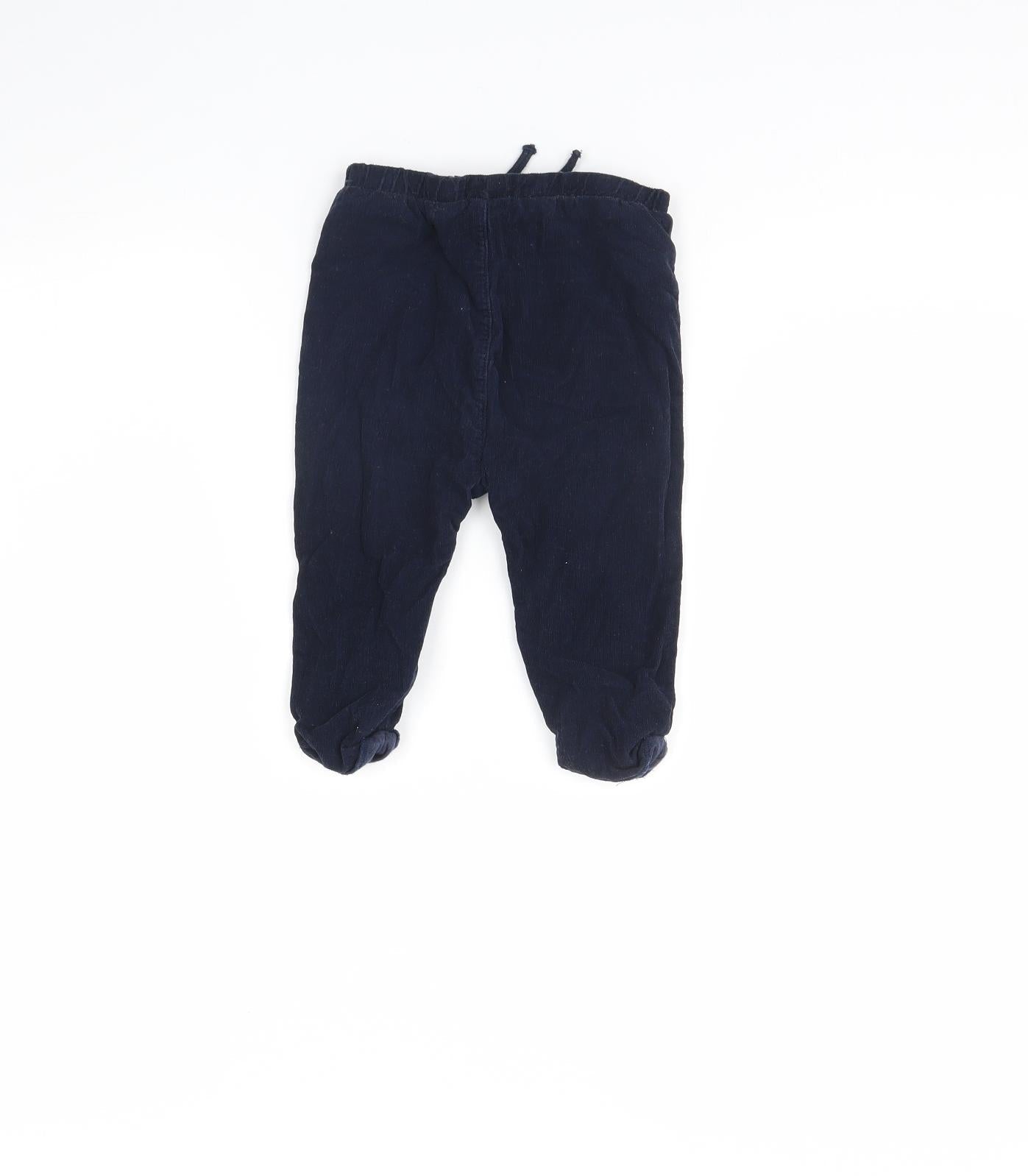 TU Baby Blue  Corduroy Jogger Trousers Size 9 Months