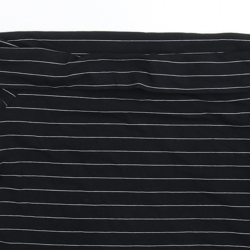 Miss Selfridge Womens Blue Striped  Pullover Sweatshirt Size 12