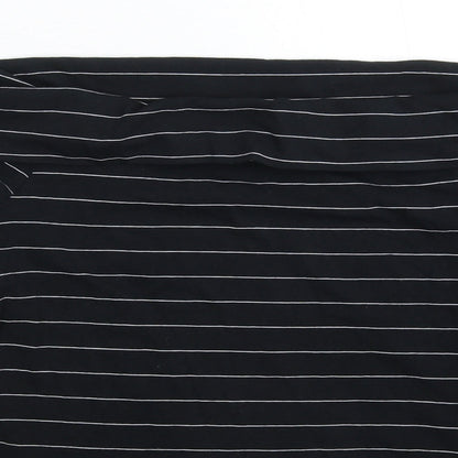 Miss Selfridge Womens Blue Striped  Pullover Sweatshirt Size 12